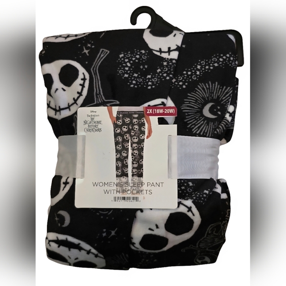 Nightmare Before Christmas Women’s Lightweight Velour Sleep Pants - Picture 6 of 6